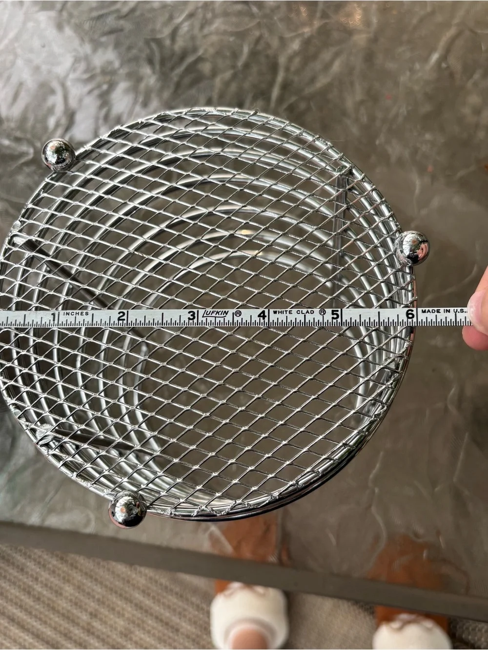 Silver Wire Bathroom Organizer  & Accessory Holder Home Decor